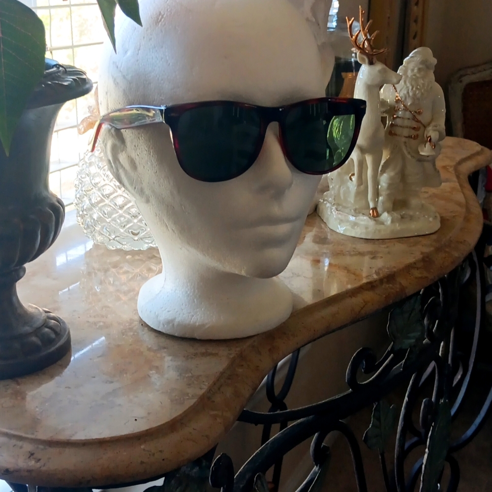 PANAMA JACK Doral Environmental Optics Wayfarer Styling Deep Red w Green Lens